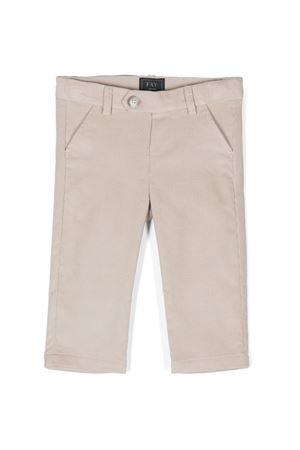 beige cotton trousers FAY KIDS | FV6510V0131185